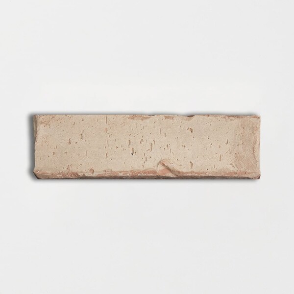 Beige matte subway thin brick tile with soft rustic texture by Country Floors
