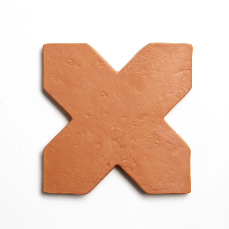 Sunrise Natural Cross Terracotta Tile 8×8 Image