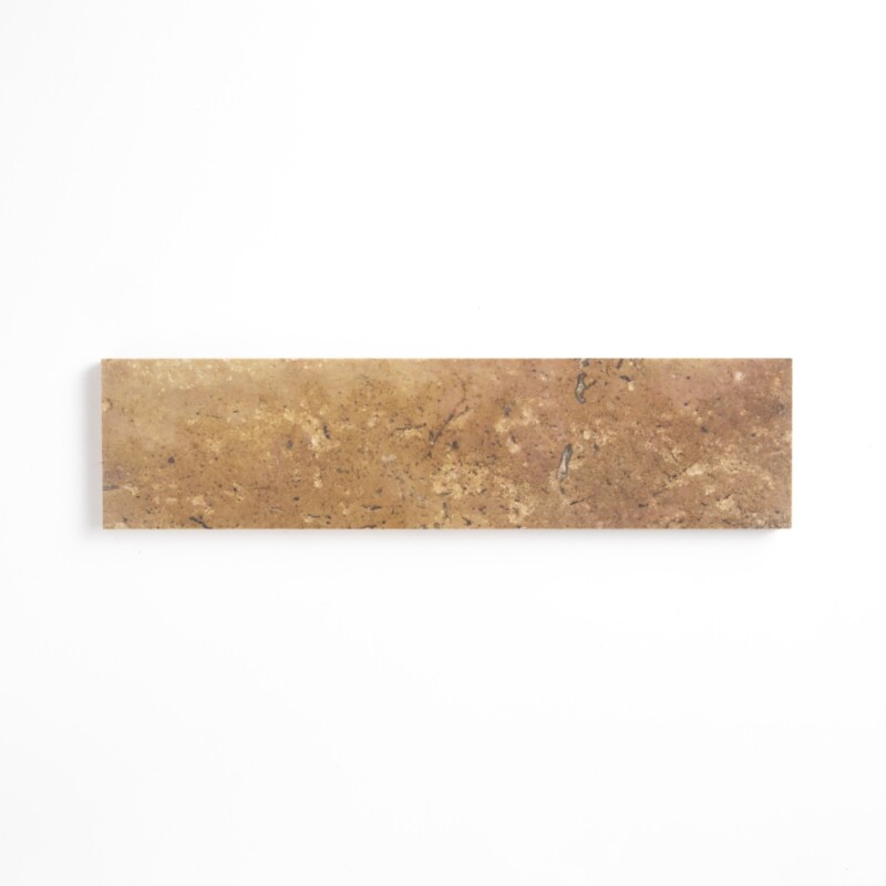 Scabas Red Honed Blend Travertine Tiles 3x12