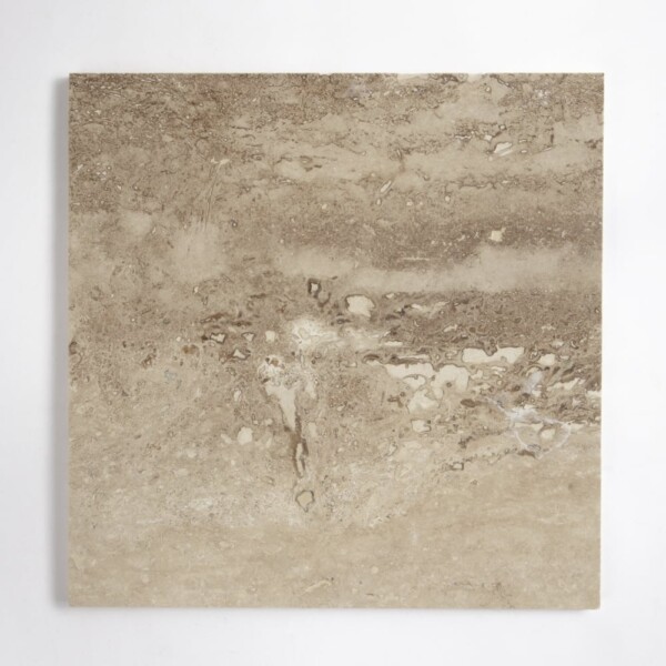 Roman honed blend travertine tile soft beige natural stone texture matte finish by Country Floors