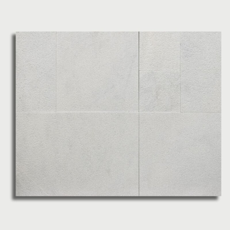 Ice White Sandblasted French Pattern Marble Pavers French Pattern Image