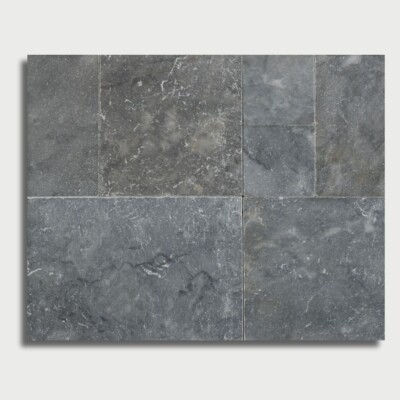 Sky Blue Tumbled French Pattern Marble Pavers French Pattern