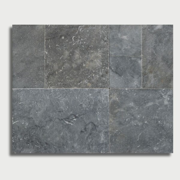 Sky Blue Tumbled French Pattern Marble Pavers French Pattern Image
