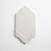 Cloud white glossy sculpted ceramic accent tile for elegant interiors by Country Floors