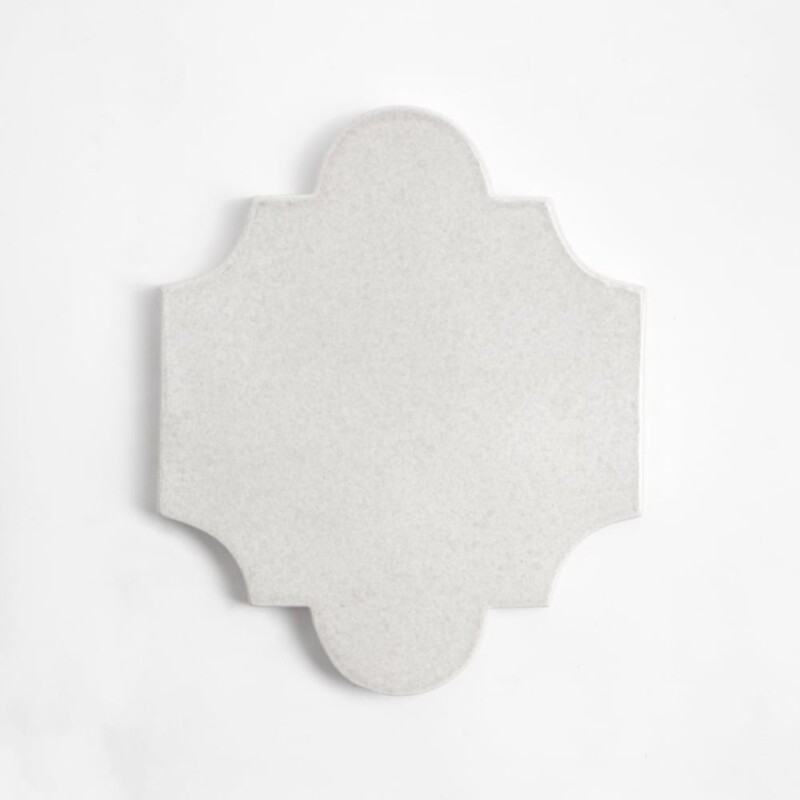Cloud White Glossy San Felipe Ceramic Tiles 6x7 3/8