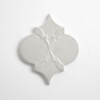 Cloud white glossy sculpted ceramic accent tile for decorative walls by Country Floors