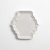 White glossy sculpted ceramic accent tile for decorative walls by Country Floors