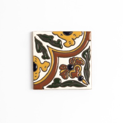 Talavera Glossy Zenya Glazed Terracotta Tiles 4x4