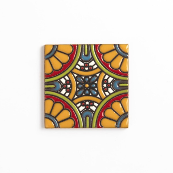 Talavera Glossy Itzel Glazed Terracotta Tiles 4×4