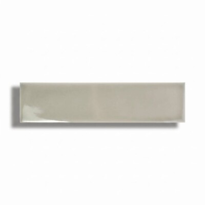 Mint Grey Glossy Aquarelle Ceramic Tiles 3x12