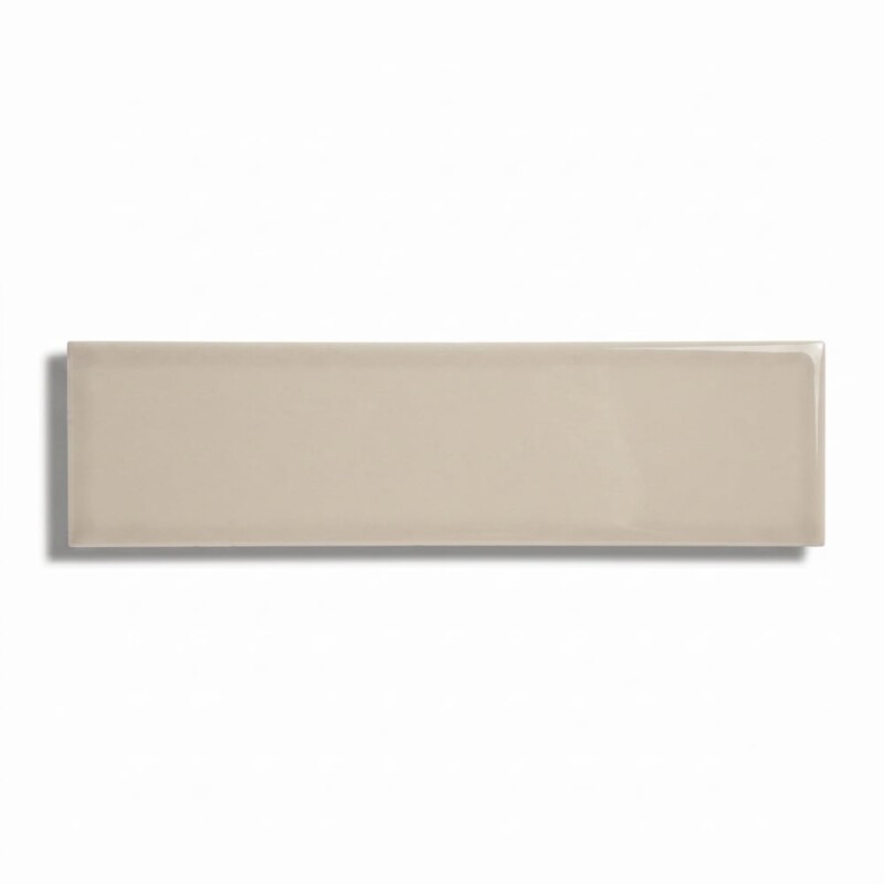 Greige Glossy Aquarelle Ceramic Tiles 3x12