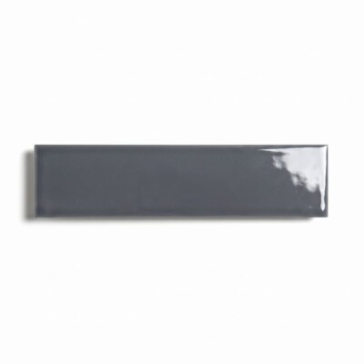 Titanium Blue Glossy Aquarelle Ceramic Tiles 3x12