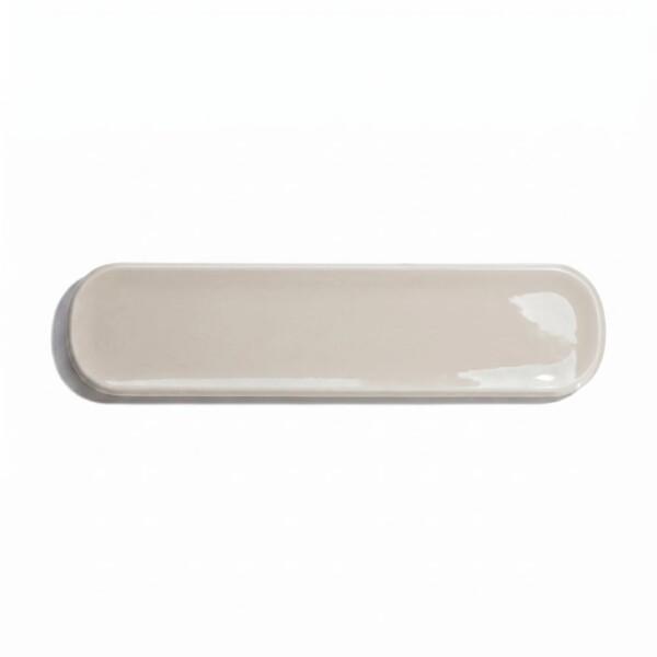 Greige Glossy Aquarelle Ceramic Tiles 3×12