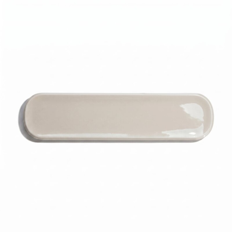 Greige Glossy Aquarelle Ceramic Tiles 3x12