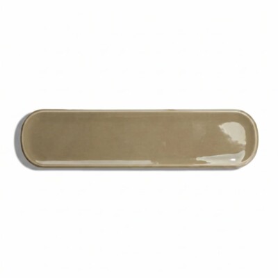 Olive Glossy Aquarelle Ceramic Tiles 3x12