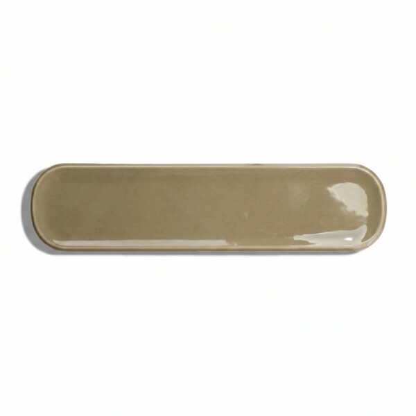 Olive Glossy Aquarelle Ceramic Tiles 3×12