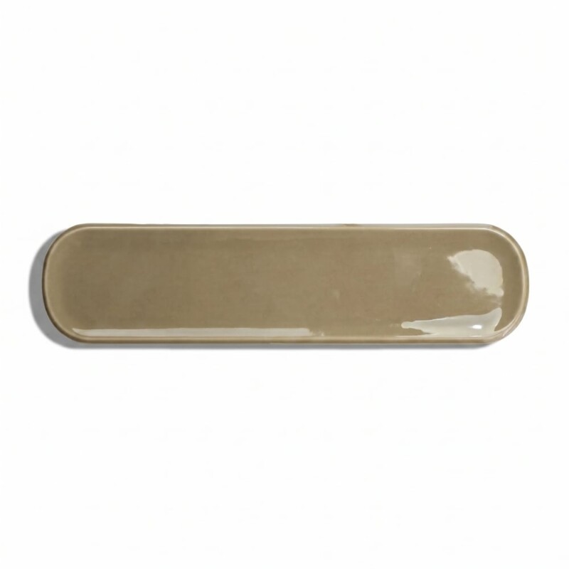 Olive Glossy Aquarelle Ceramic Tiles 3×12