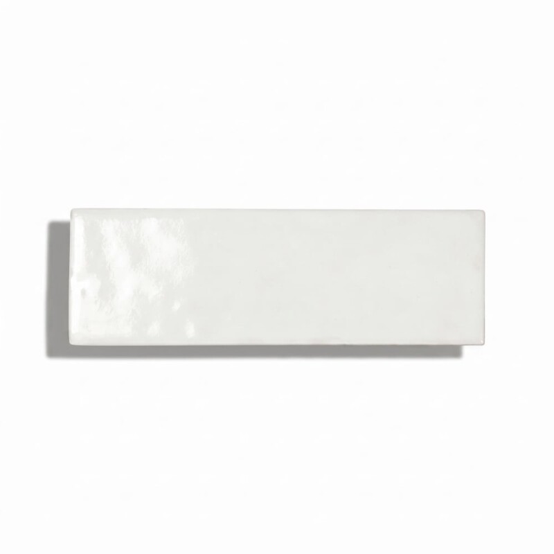 White Glossy Bejmat Porcelain Tiles 2x6