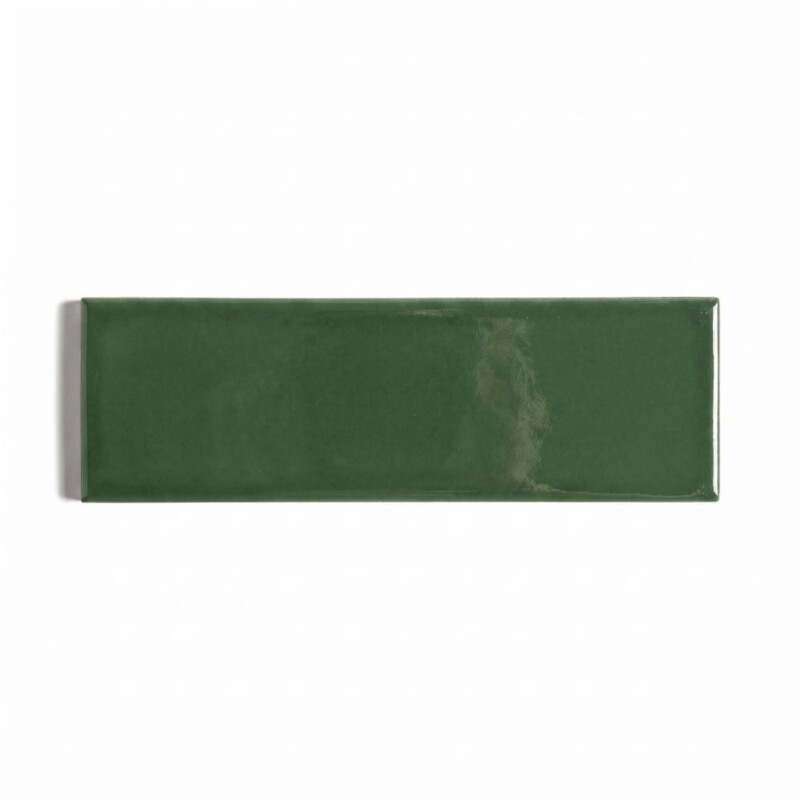 Olive Glossy Bejmat Porcelain Tiles 2x6