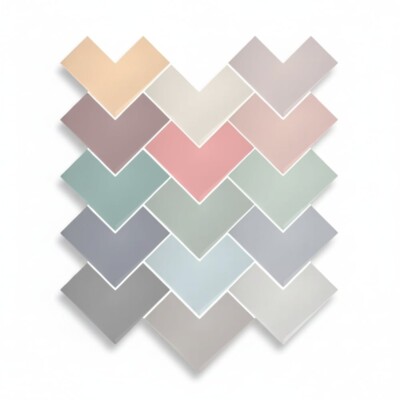 Multicolor Matte Elle Ceramic Tiles 8x8