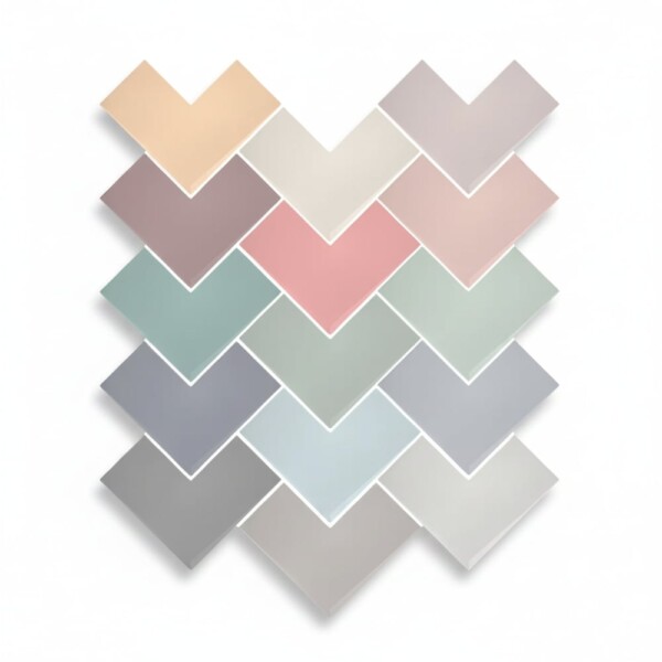 Multicolor Matte Elle Ceramic Tiles 8×8