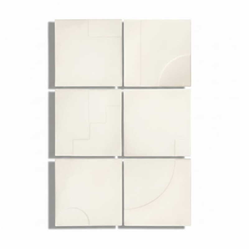 Talc Matte Casbah Deco Ceramic Tiles 5x5
