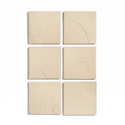 Sand Matte Casbah Deco Ceramic Tiles 5x5