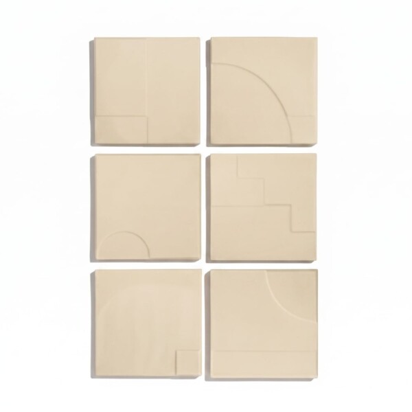 Sand Matte Casbah Deco Ceramic Tiles 5×5