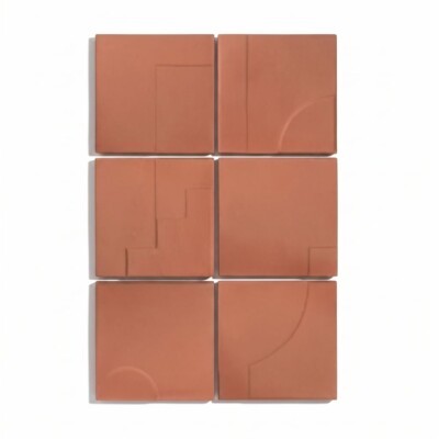 Terracota Matte Casbah Deco Ceramic Tiles 5x5