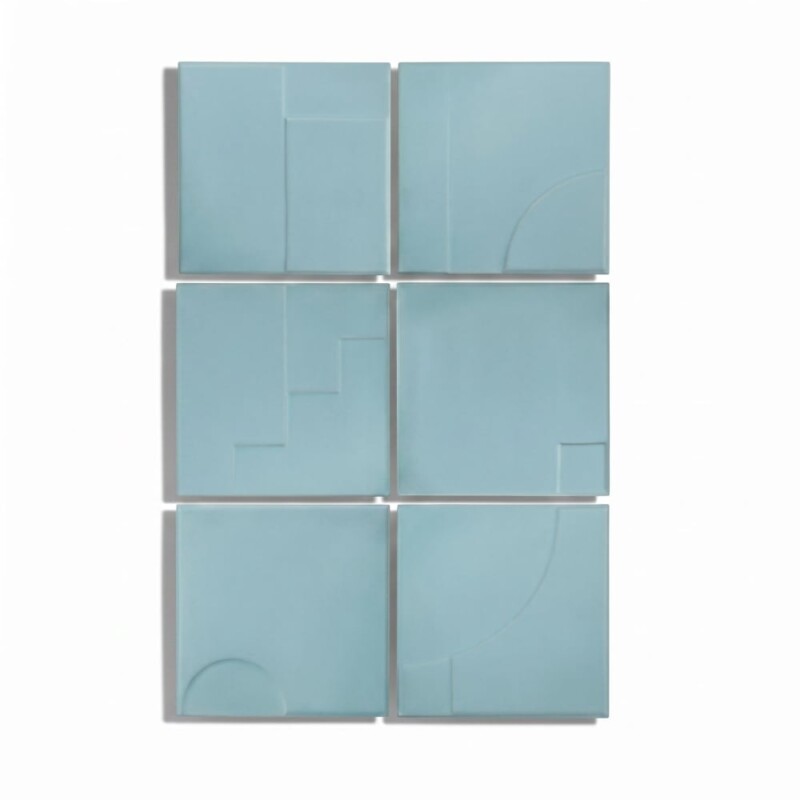 Sky Matte Casbah Deco Ceramic Tiles 5x5