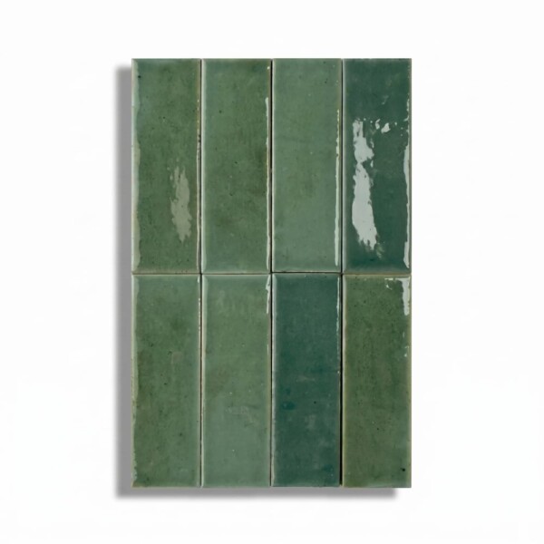 Fennel Glossy Colour Notes Ceramic Tiles 1 5/8×5