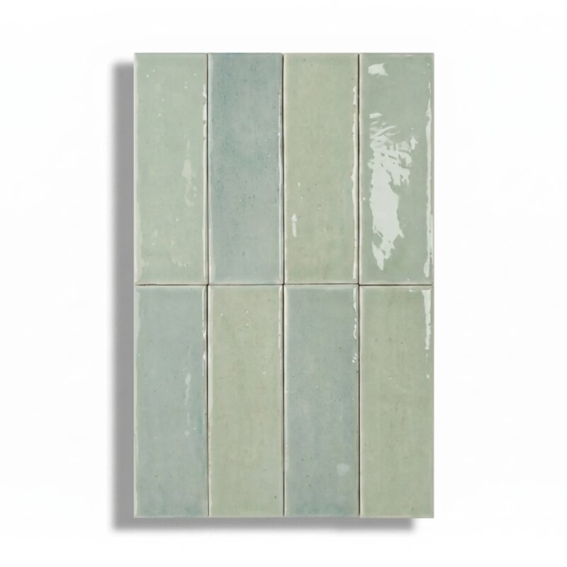 Kiwi Glossy Colour Notes Ceramic Tiles 1 5/8×5