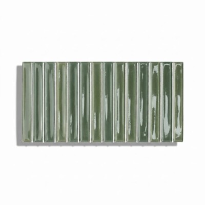 Fennel Glossy Colour Notes Bars Ceramic Tiles 5x10