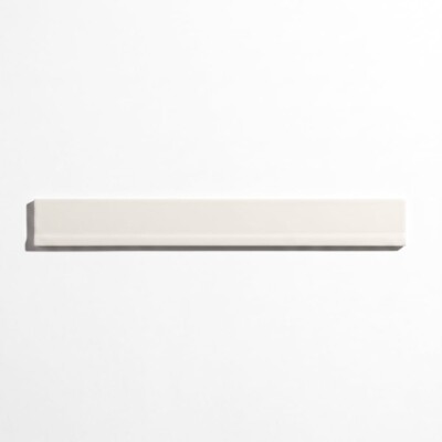 White Glossy Faces Ceramic Ceramic Tiles 2x16