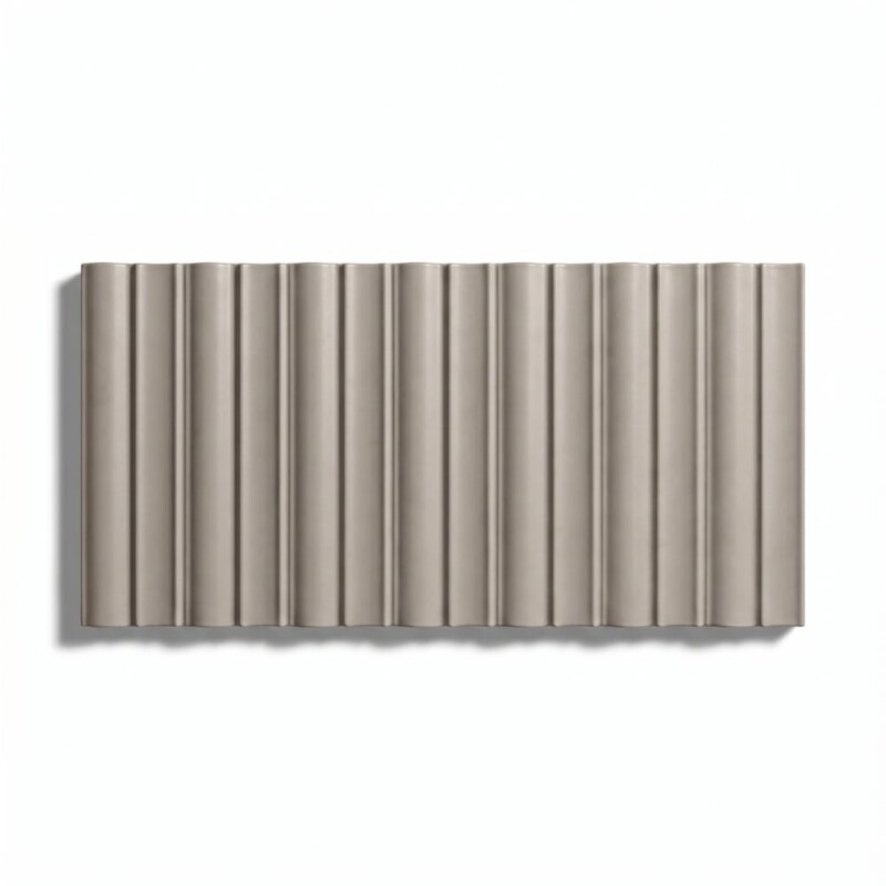 Grey Matte Faces Ceramic Ceramic Tiles 5×10