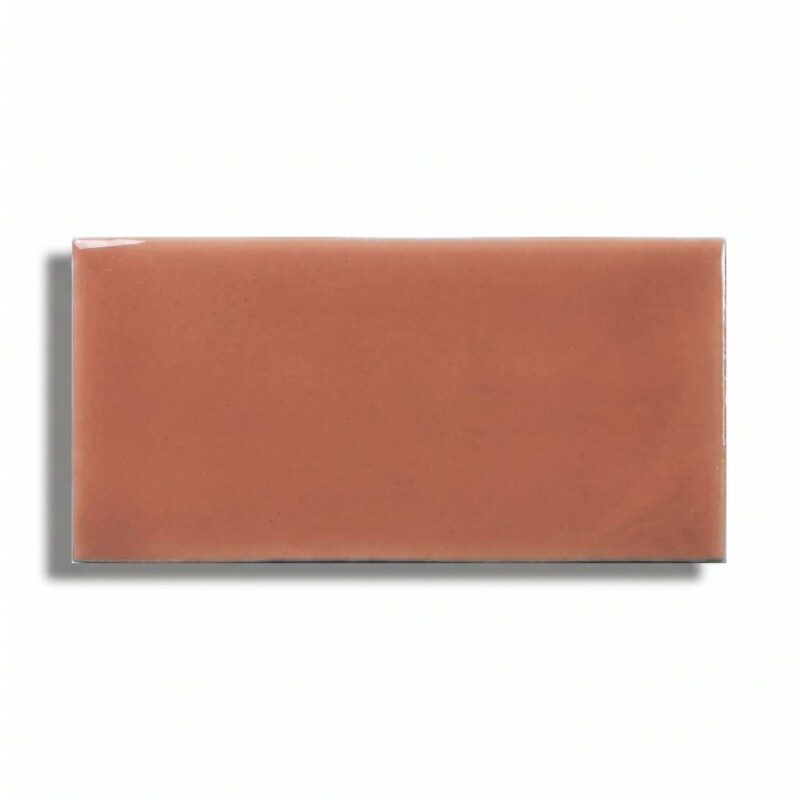 Coral Glossy Fayenza Ceramic Ceramic Tiles 2 1/2x5