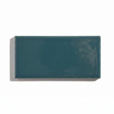 Peacock Blue Glossy Fayenza Ceramic Ceramic Tiles 2 1/2x5