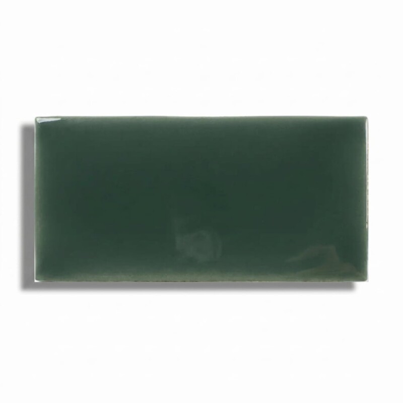 Royal Green Glossy Fayenza Ceramic Ceramic Tiles 2 1/2x5