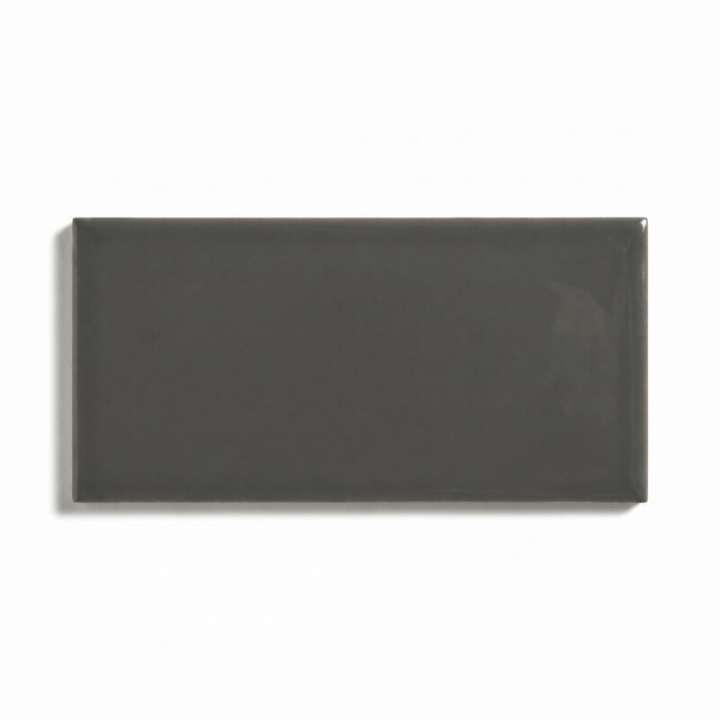 Ebony Glossy Fayenza Ceramic Ceramic Tiles 2 1/2x5