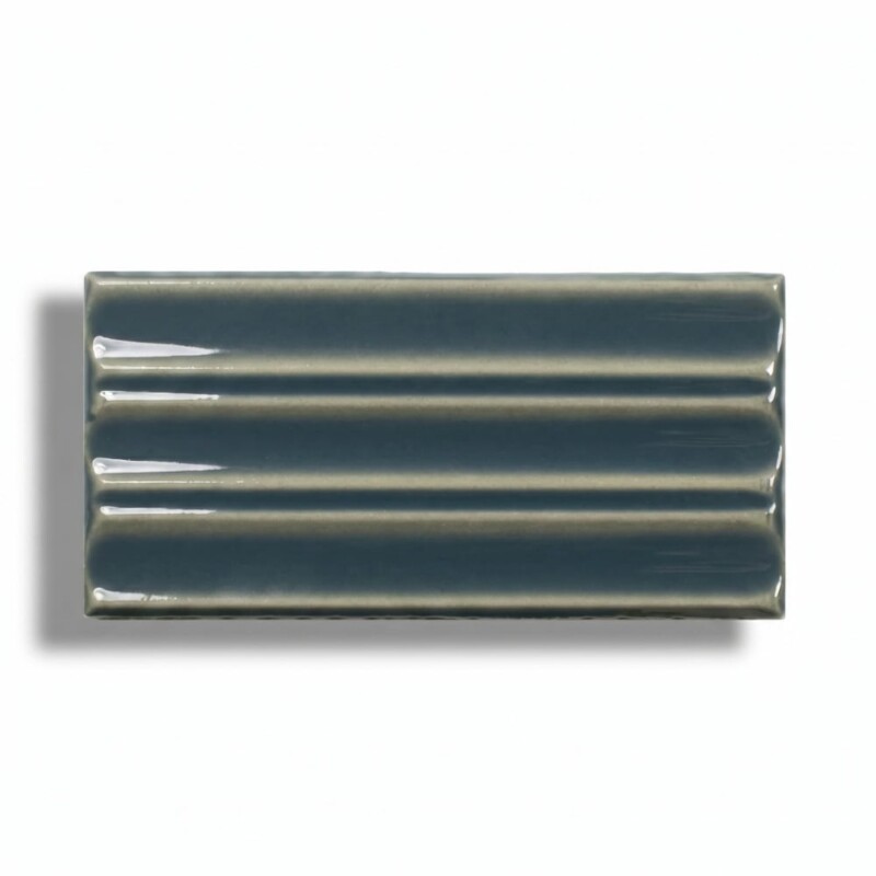 Peacock Blue Glossy Fayenza Ceramic Ceramic Tiles 2 1/2x5