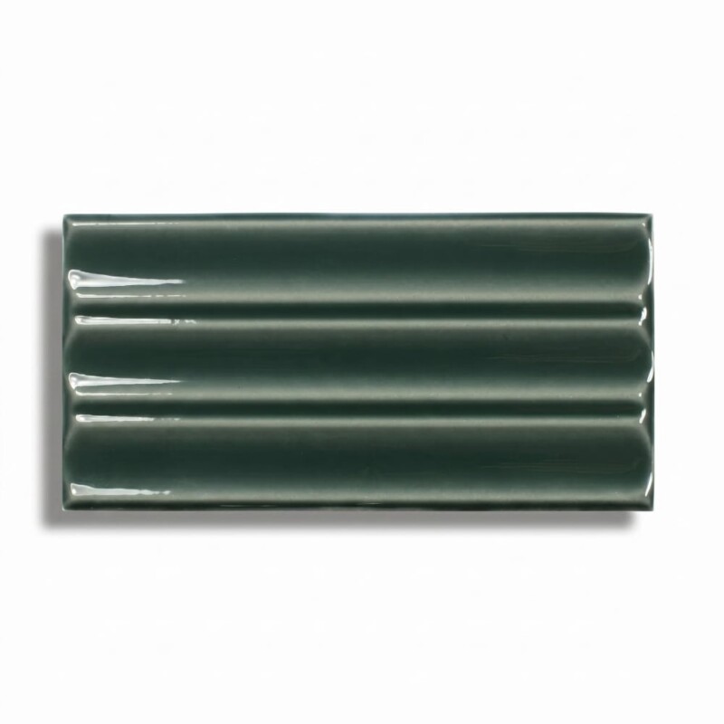 Royal Green Glossy Fayenza Ceramic Ceramic Tiles 2 1/2x5
