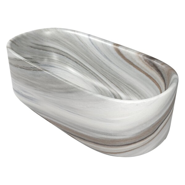 Skyline Honed Marble Tub 33 30/64×78 47/64