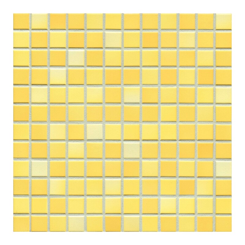 Sunshine Yellow Glazed 1x1 Porcelain Mosaics 9 1/16x9 1/16