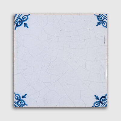 Blanc Blue Crackled Crackled Ceramic Tile 4x4