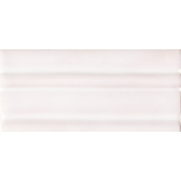 White Glazed Chair Rail Ceramic Moldings 2 5/8×5 Image