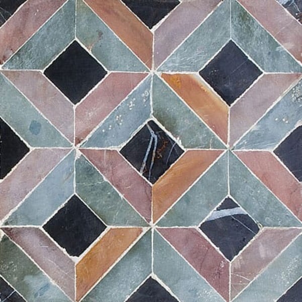 Visconte Mosaïque calcaire Visconte aiguisée 8 × 8 Image