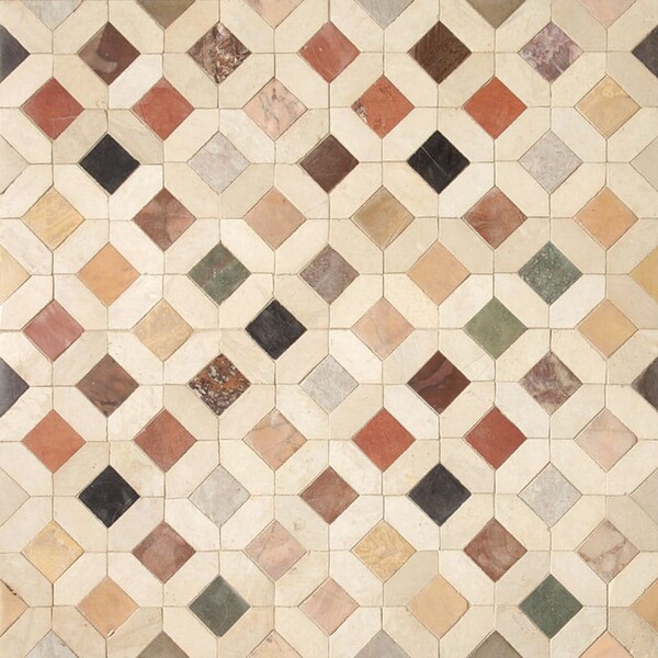 Limestone mosaic for bathrooms