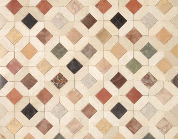 Limestone mosaic for bathrooms