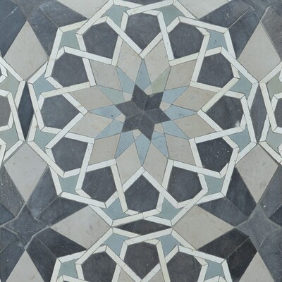 Laila Honed Limestone Mosaic 10x10
