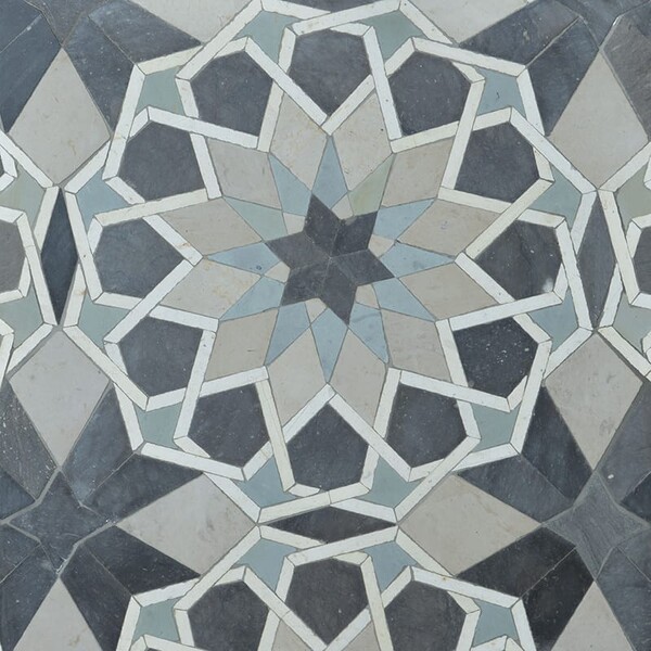 Laila Honed Limestone Mosaic 10×10 Image